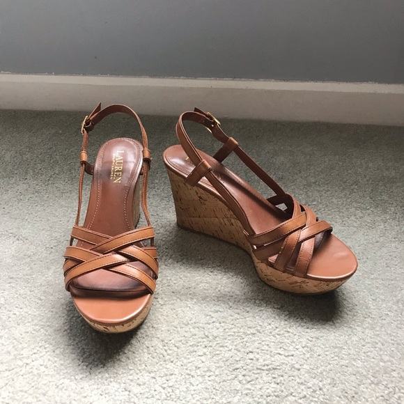 Lauren Ralph Lauren Shoes - 👡Lauren Ralph Lauren Cork Platform Sandal, 7👡